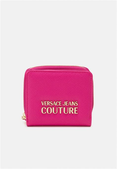 versace jeans wallet pink